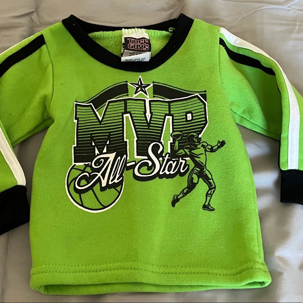 ❤️4 for $10❤️ 12 month green fleece top